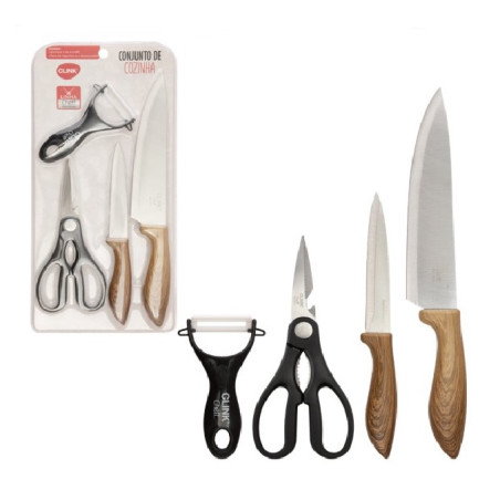 Kit de cozinha 04 pecas - Loja Apolo