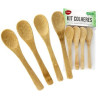 Kit mini colher bambo 04 pecas  - Loja Apolo